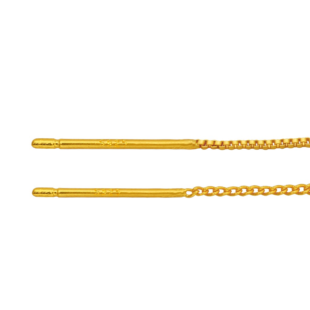 Set dây xỏ làm khuyên tai BEADIA mạ vàng 18K thiết kế mới thời trang tiện lợi