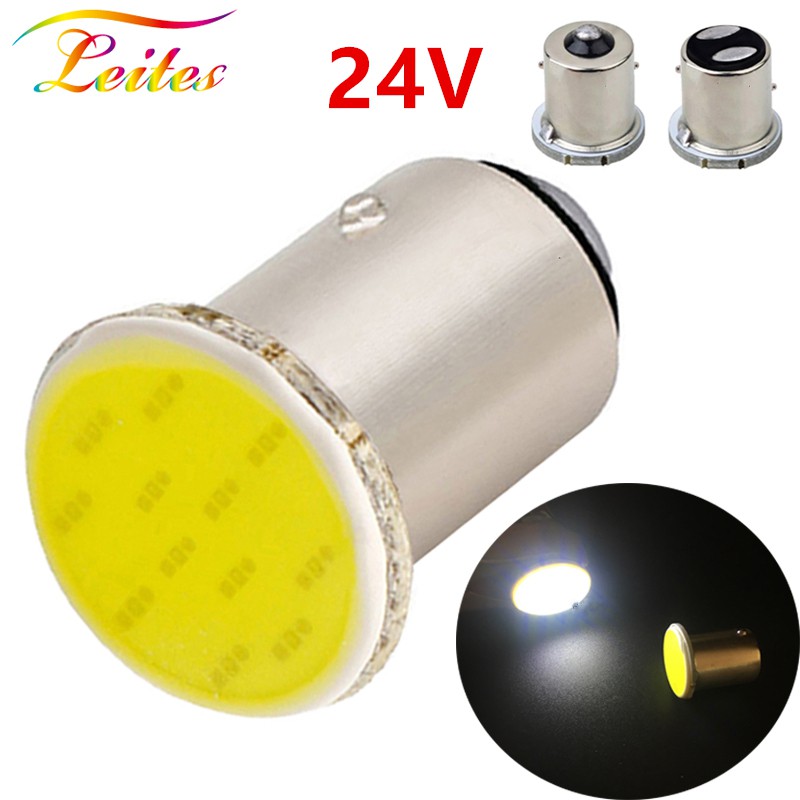 1 bóng đèn LED 1157 Bay15d 1156 BA15S 12V 24V siêu sáng cho xe hơi