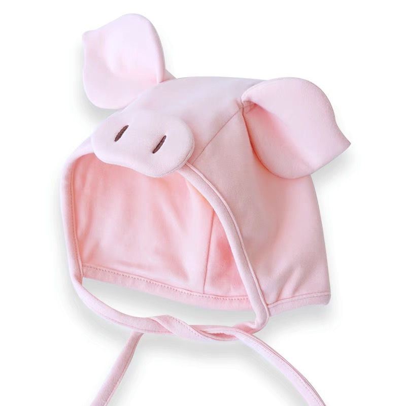 Mũ Tai Heo Siêu Dễ Thương Bảo Vệ Tai Cho Bé Sơ Sinh
