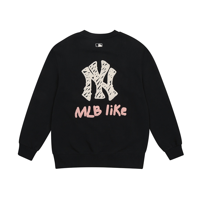 Áo sweater Cổ Tròn Dáng Rộng Phong Cách Mlb Thời Trang Thu Đông Cho Nam Và Nữ MTEC1