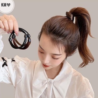 cột tóc bằng tóc giả