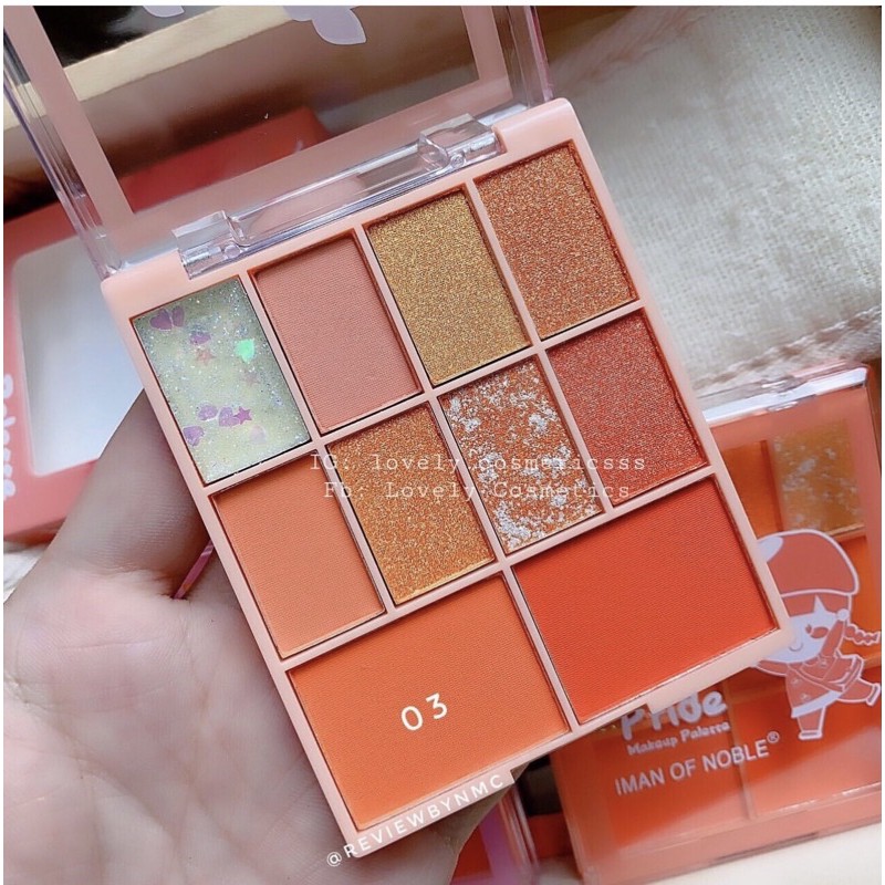 Bảng phấn mắt phấn má nhũ 10 ô Kira Iman Of Noble Senabeauty | BigBuy360 - bigbuy360.vn