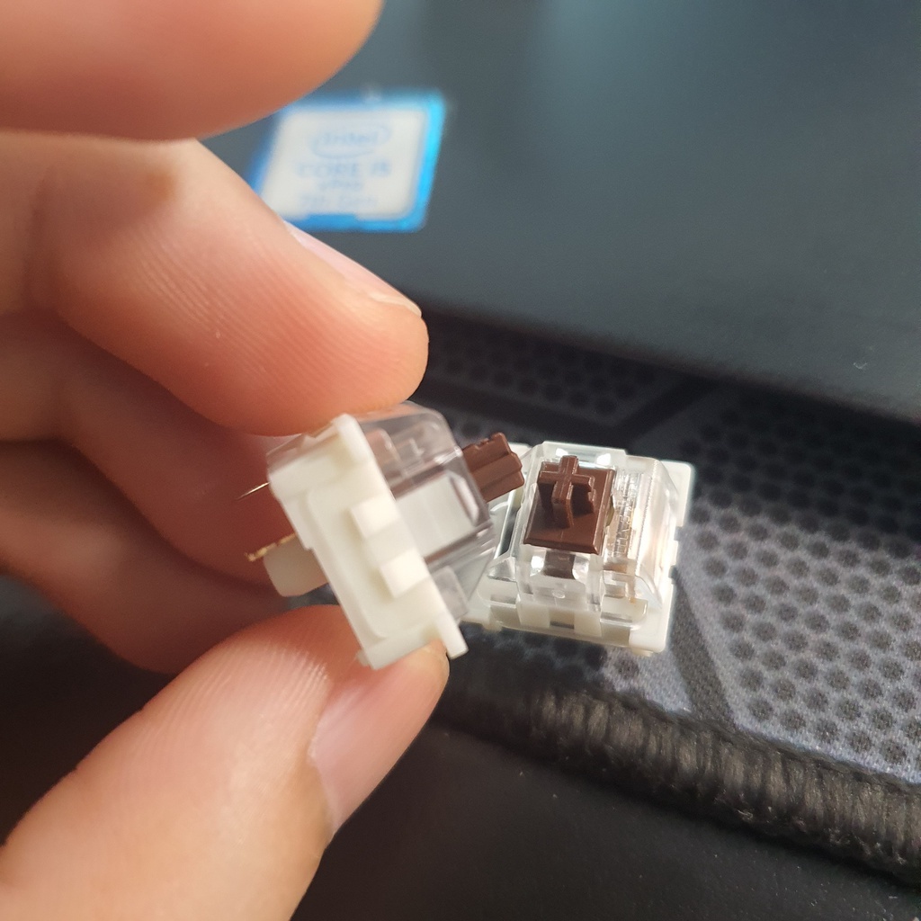 Switch Outemu Brown siêu êm, siêu mượt Switch cho bàn phím cơ - Gói 10 cái