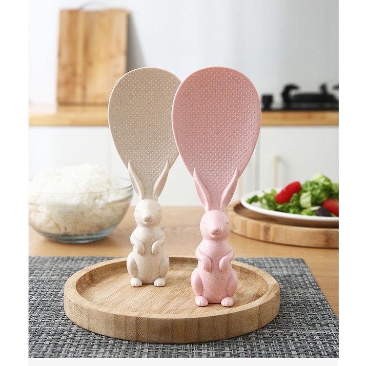 Môi Xới Cơm, Môi Múc Cơm Chống Dính Hình Thỏ Đáng Yêu