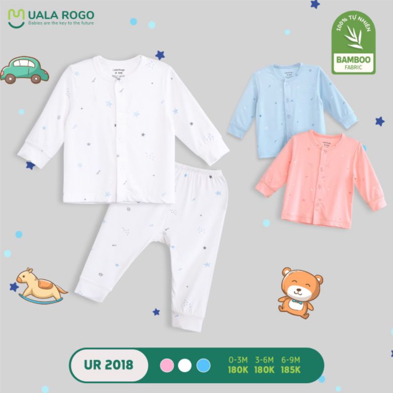 Bộ Sơ Sinh Bamboo Uala 2014 2018 2036 • 0-3M 3-6M 6-9M • Choding Home