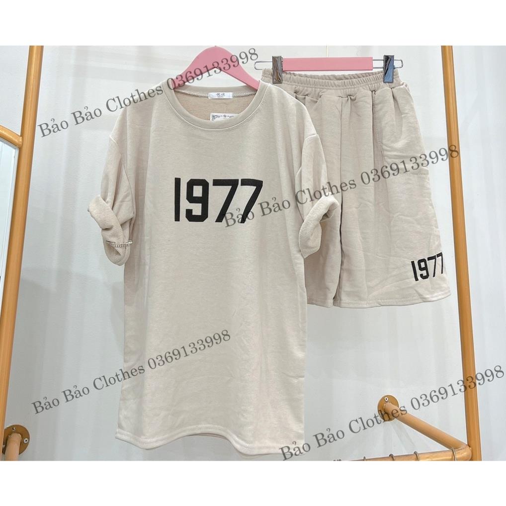 Bộ Đùi Nam Nữ Form Rộng Hàn Quốc1977- Bộ Đùi Tay Lỡ  Dày Mịn Thoáng Mát Thiết Kế  Kiểu Dáng Năng Động Trẻ Trung