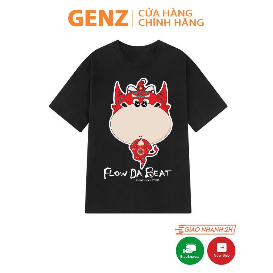 Áo thun tay lỡ GENZ Tân Sửu Đế Vương dáng Unisex form rộng phong cách Ulzzang - ZTET02 | WebRaoVat - webraovat.net.vn