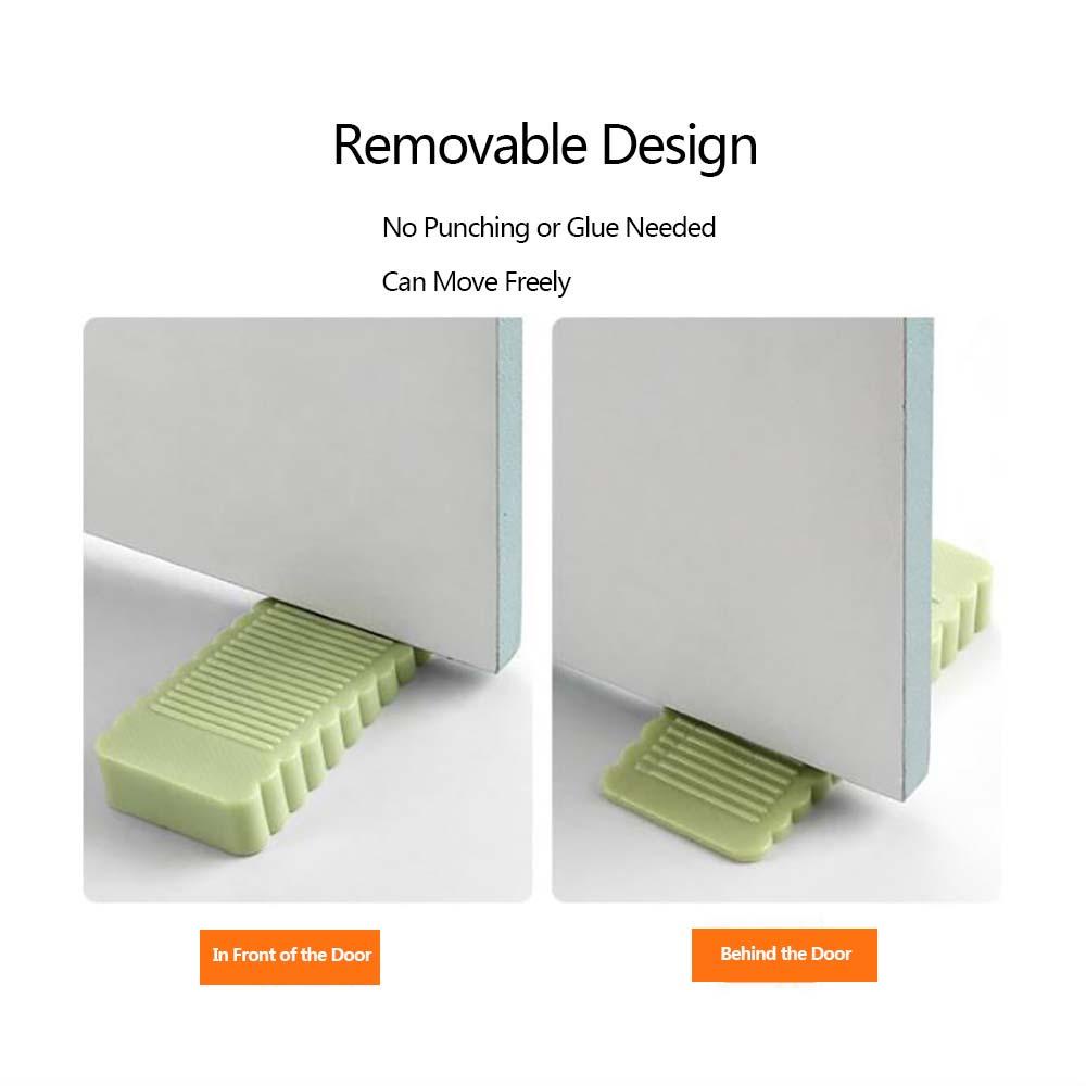 Giá Đỡ Cửa An Ninh Gắn Tường Bằng PU Không Cần Đục Lỗ