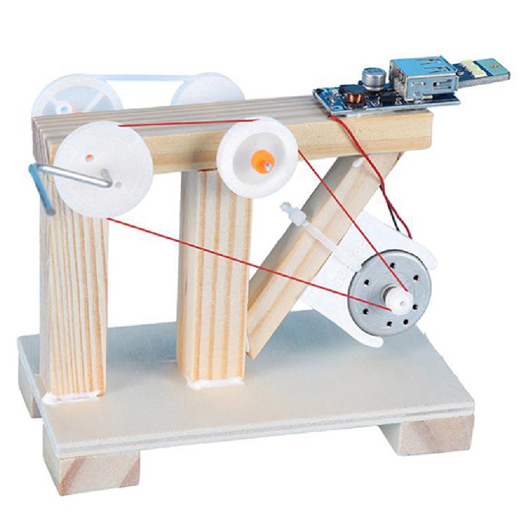 Đồ Chơi Lắp Ráp Mô Hình Máy Phát Điện Bằng Gỗ Diy Công Cụ Giáo Dục Khoa Học Cho Trẻ Em