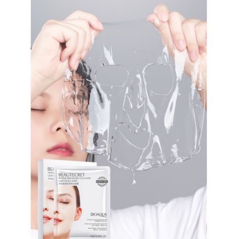 SỈ 10 MIẾNG Mặt nạ thủy tinh dạng thạch collagen - bioaqua
