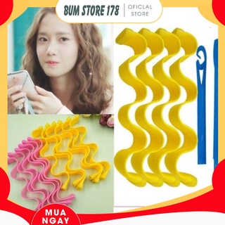 Lô 12 uốn tóc retro sóng nước 30cm 45cm uốn tóc không dùng nhiệt