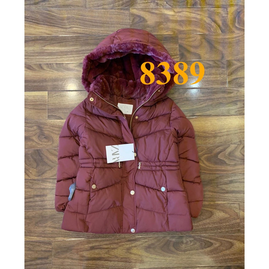 * Mã 8389: Áo phao béái, mũ lót lông mềm mịn, chít eo quá xinh. Hàng VNXK