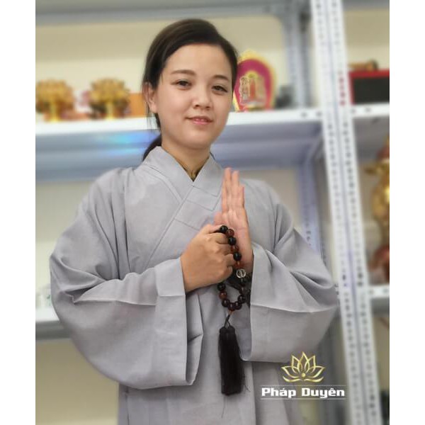 Áo Tràng Phật Tử - Sx Đài Loan Màu Lam