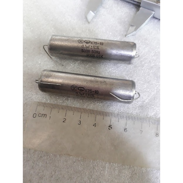 Tụ dầu nối tầng Nga mới nguyên seal 0,1uf 500v bán lẻ rẻ như bán buôn