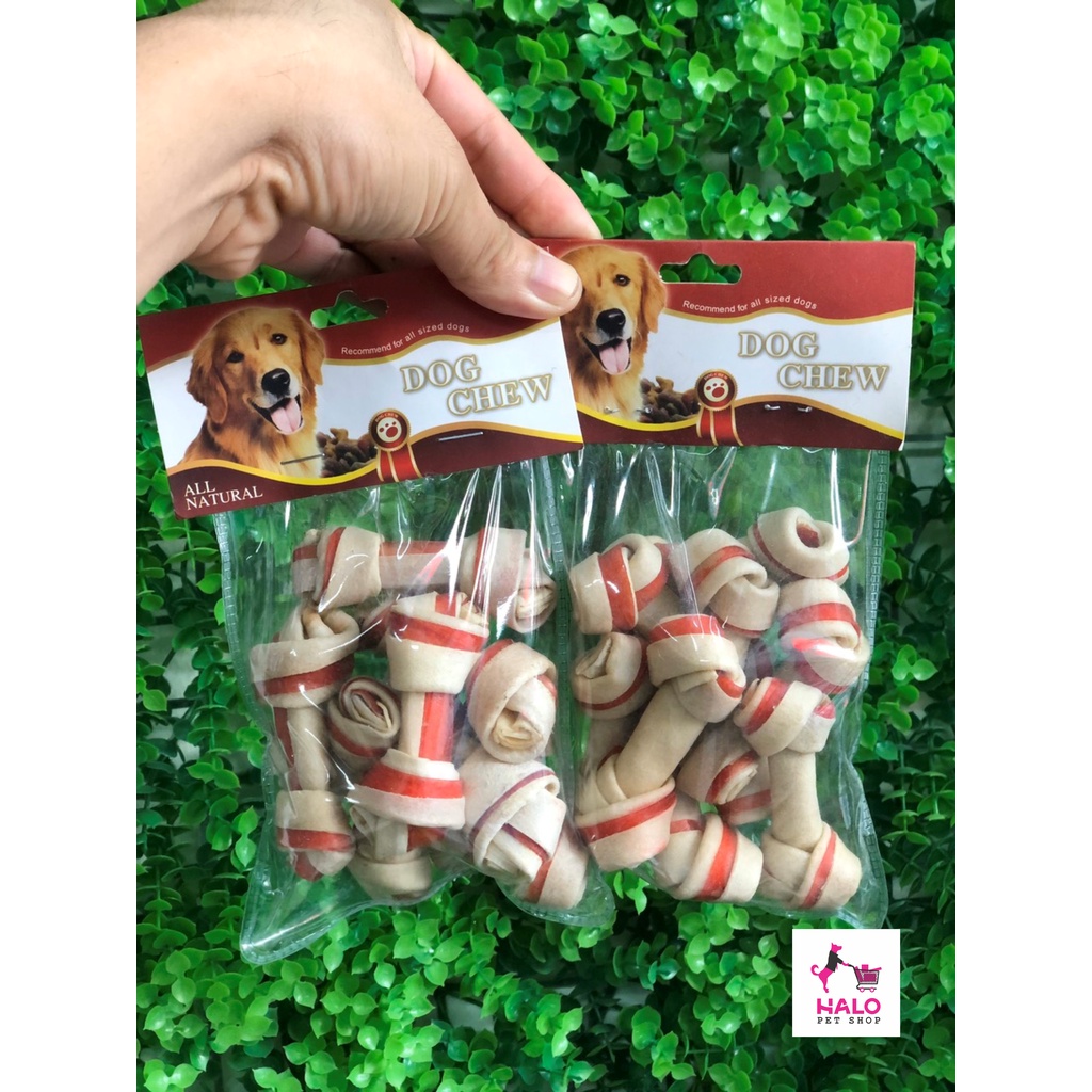 XƯƠNG DA BÒ XOẮN TRẮNG DÀNH CHO CHÓ