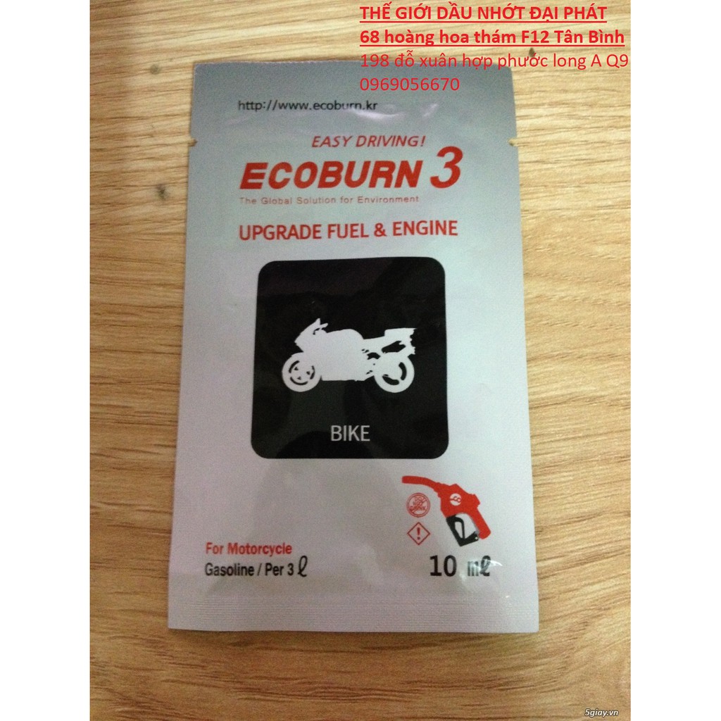 ecoburn3 dung dịch carbon xăng vệ sinh kim phun buồng đốt