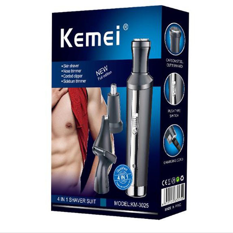 Máy Cạo Râu Đa Năng Kemei 3025 4 in 1