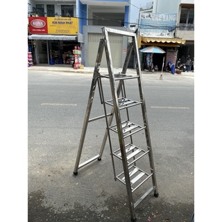 Thang inox xếp gọn - inox 100%
