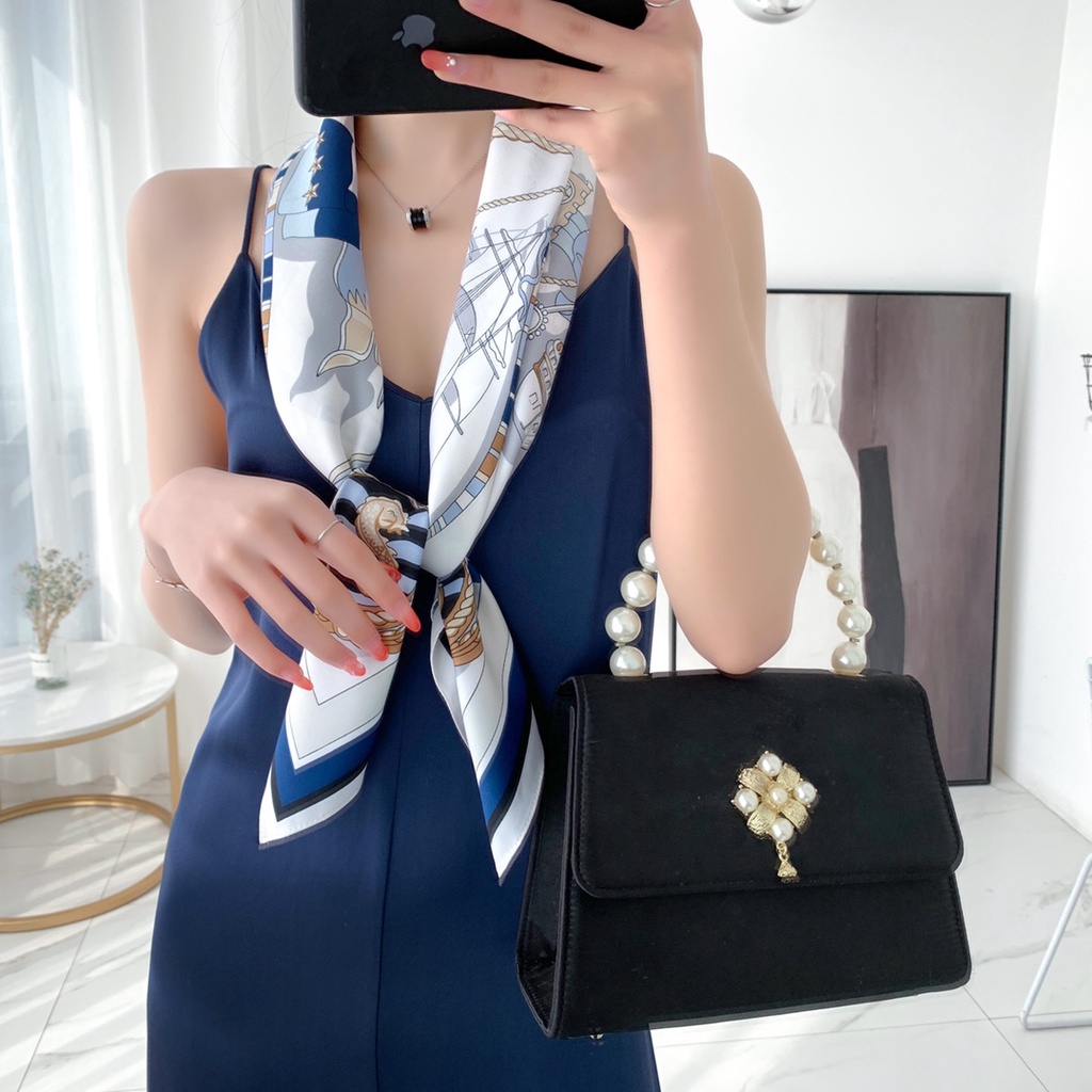 Khăn Choàng Chống Nắng In Họa Tiết Thời Trang Khổ 90cm(35.4inch) Tudung WJ1007-09-02