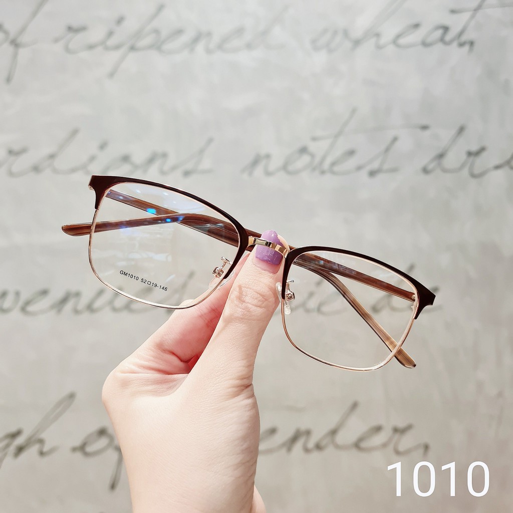 Gọng kính cận mắt vuông Lilyeyewea thời trang nam nữ màu sắc basic dễ đeo Lilyeyewear 1010 | BigBuy360 - bigbuy360.vn
