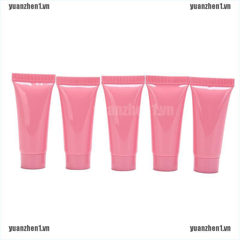 [YUANZHEN1] Bộ 5 Ống Nhựa Rỗng Mềm 5ml Đựng Mỹ Phẩm