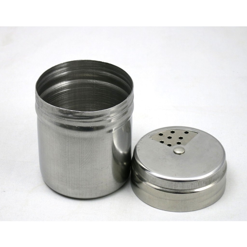 Lọ Đựng Tăm, Đựng Tiêu Inox Nắp Xoay