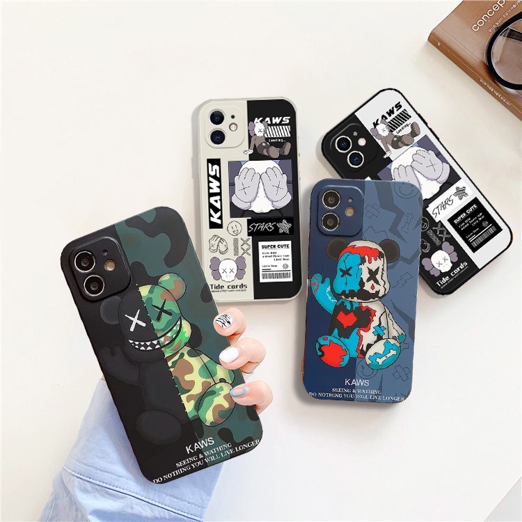 Ốp lưng iphone cạnh vuông kaws smile 6/6plus/6s/6splus/7/7plus/8/8plus/x/xr/xs/11/12/pro/max/plus/promax Sky Shop