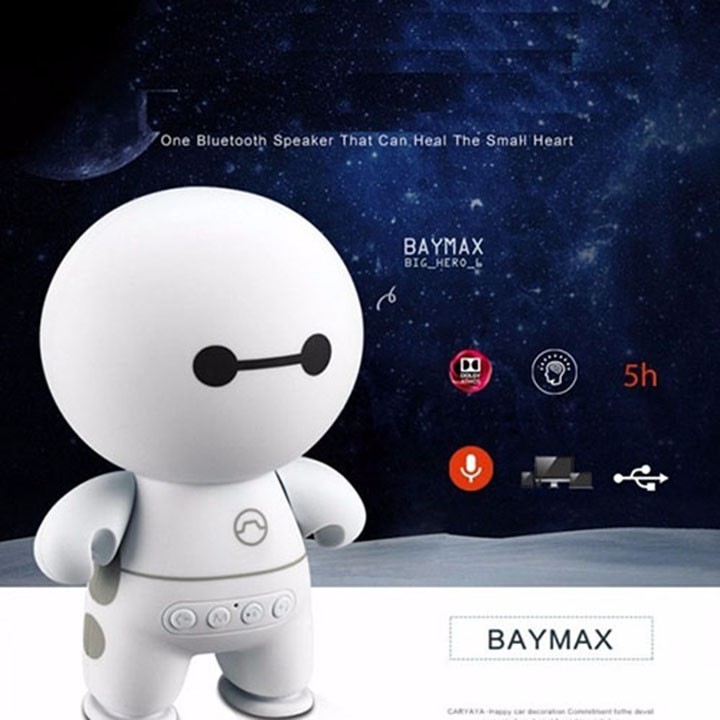 Loa nghe nhạc không dây bluetooth hình Baymax