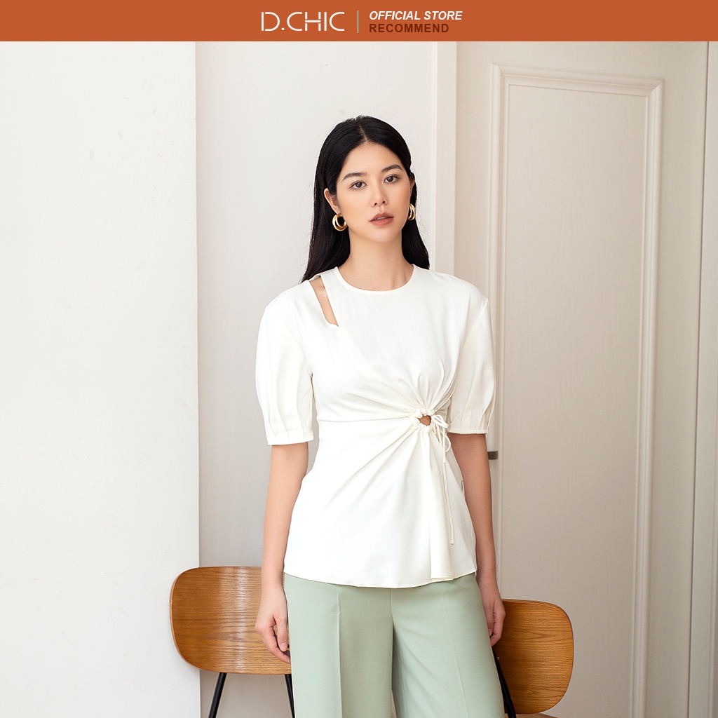 Áo rút nhún vai tay cộc khoét vai D.CHIC MS: 1811598 | BigBuy360 - bigbuy360.vn