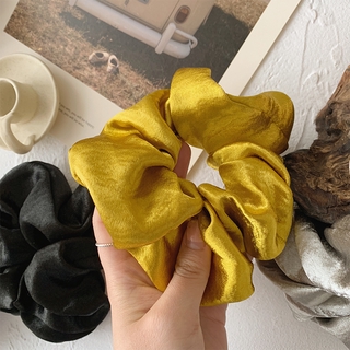 Dây buộc tóc bằng vải satin thiết kế đơn giản phong cách retro