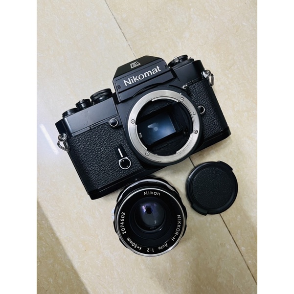 Máy ảnh film Nikon nikomat EL + lens Nikon 50mm f2