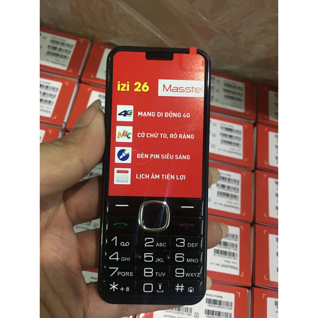 Điện thoại Masstel A300,izi 26  4G loa to, chữ to Pin  siêu  khỏe - bảo hành chính hãng 12 tháng