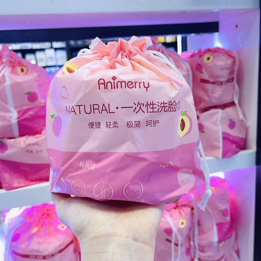Khăn Giấy Khô Tẩy Trang Cotton Đa Năng An Toàn Cho Da ANIMERRY NỘI ĐỊA TRUNG