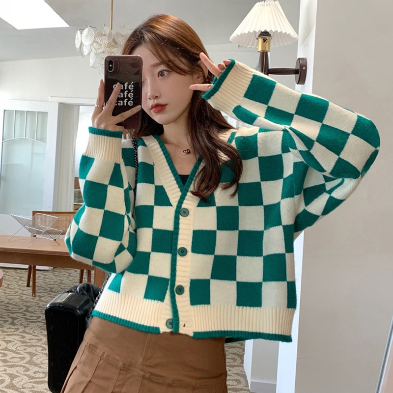 💥Áo Khoác Len💥 Cardigan Cổ Chữ V Dáng Rộng Thời Trang Cho Nữ OOP117