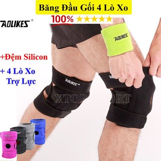 Băng bảo vệ đầu gối, Băng quấn đầu gối hỗ trợ bảo vệ chân chơi thể thao Aolikes 7912 HaNoi0710