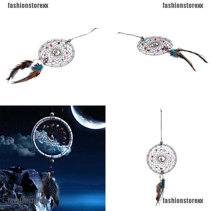 Dreamcatcher Đính Lông Vũ Nhỏ Handmade