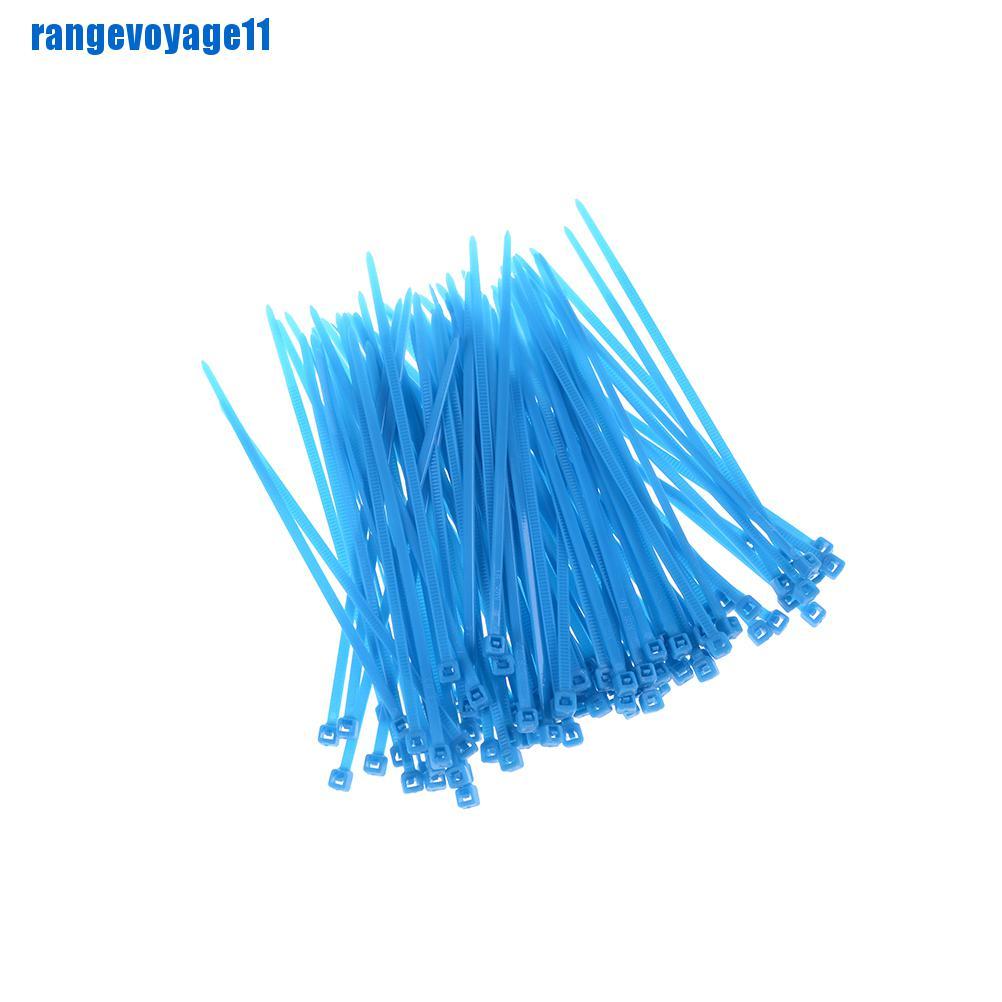 Bộ 100 dây buộc bằng nylon nhiều màu sắc tiện dụng