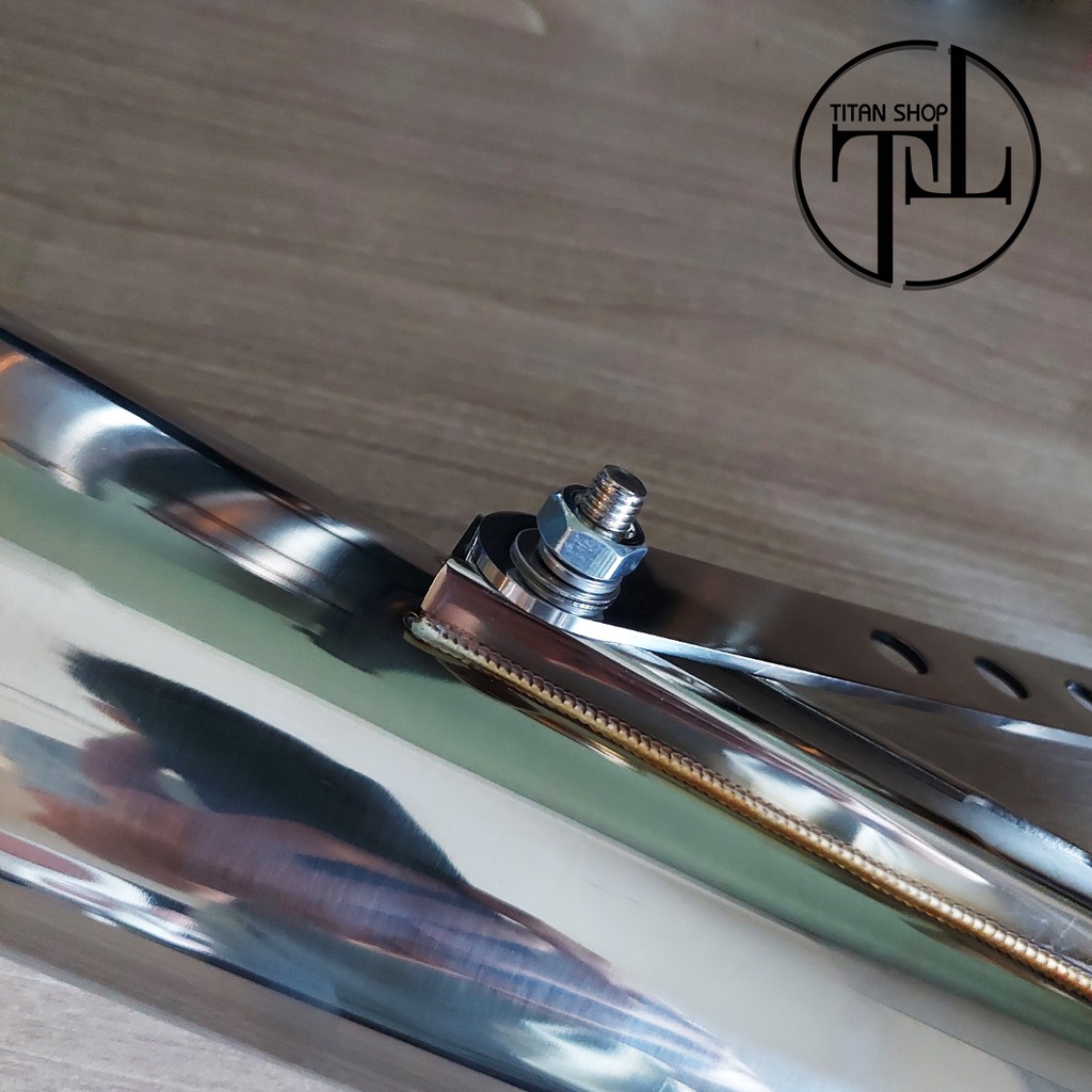 Pô SUPERTRAPP STYLE - inox 304 - Bít Đầu - cafe racer