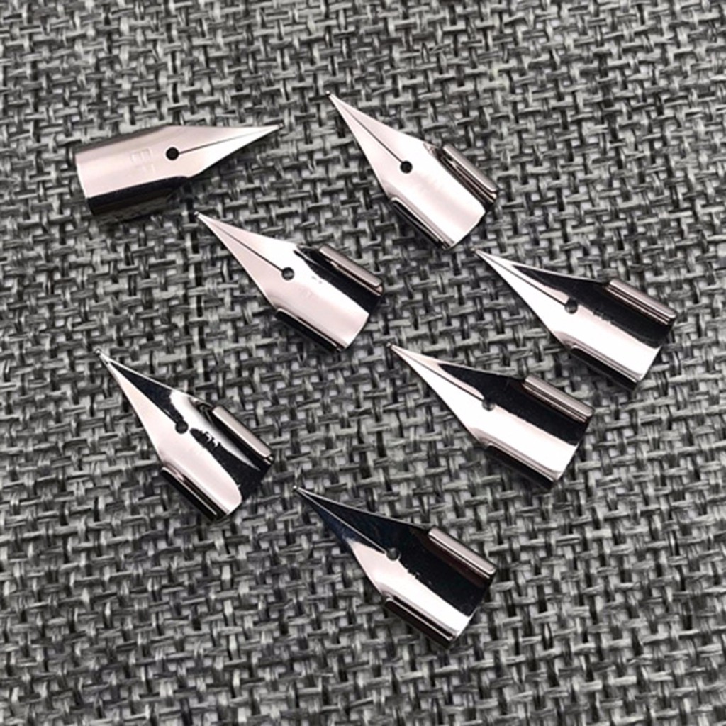 Bộ 5 Ngòi Bút Máy 0.38mm Bằng Thép Không Gỉ Cho LAMY / Wing Sung 3008 / Hero 359