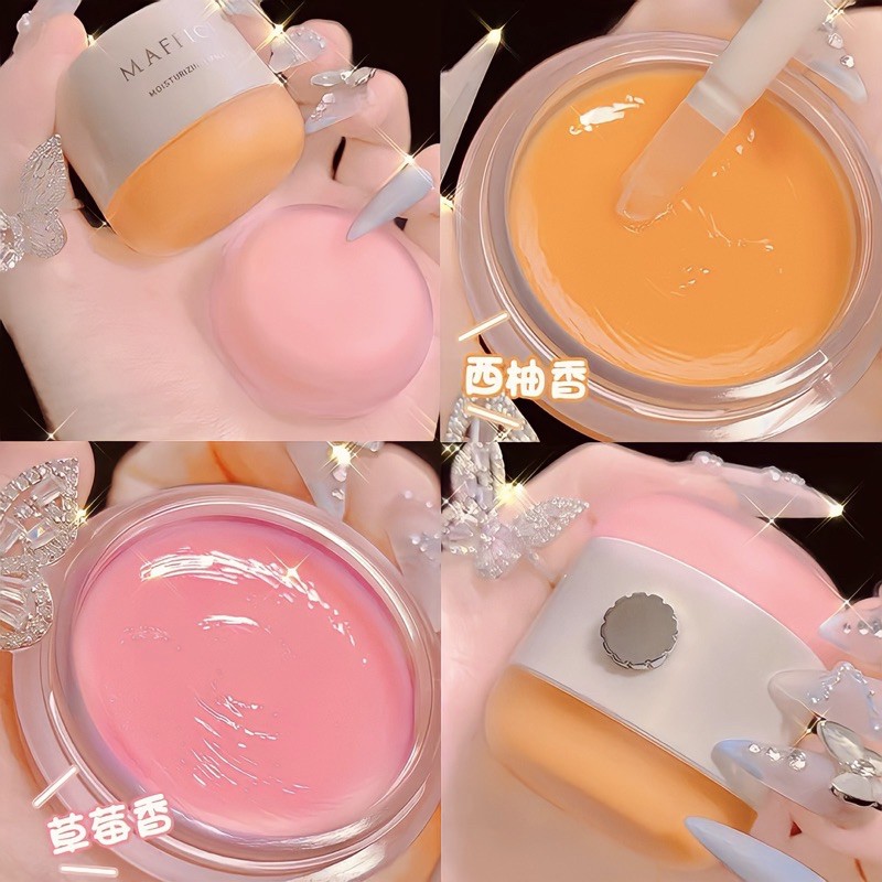 2IN1 Son Dưỡng Ẩm Môi Căng Mọng và Mặt Nạ Hồng Môi Tự Nhiên MAFFICK Hương Đào và Thâm Chống Khô Môi Nứt Nẻ Ngừa Thâm Môi