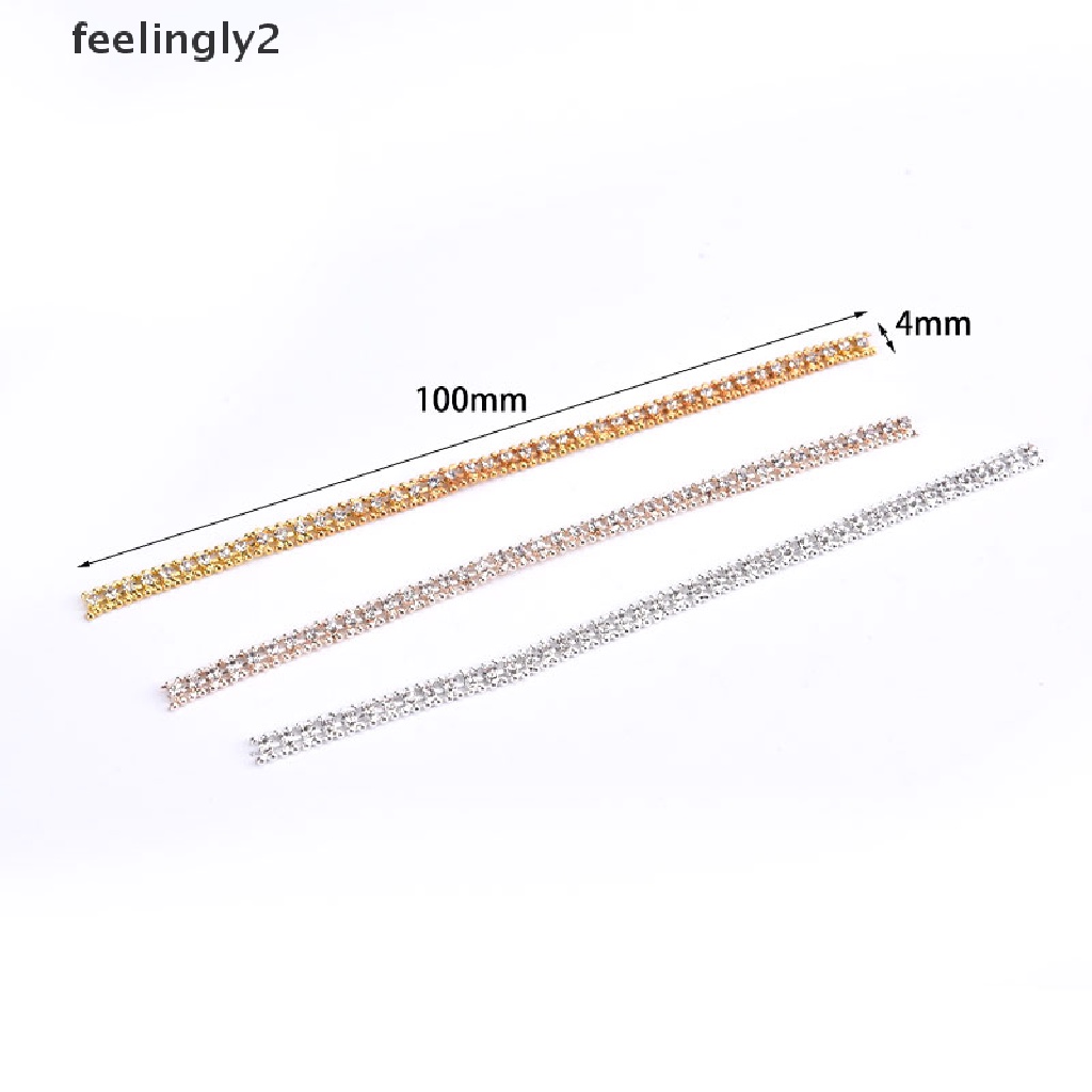 Phụ Kiện Chuỗi Đá 3D Lấp Lánh Sang Trọng Trang Trí Móng Tay DIY