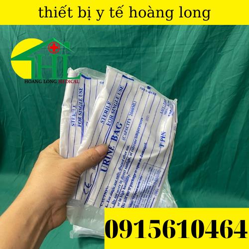 Combo 10 túi đựng nước tiểu van ngang y tế