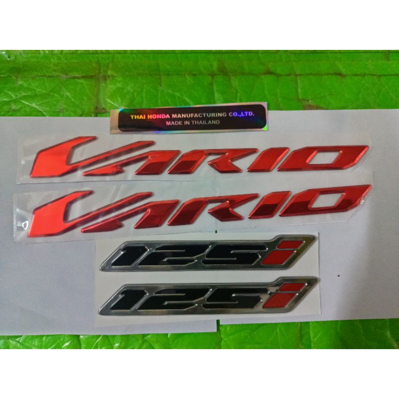 Bộ tem nổi vario 125 màu đỏ 2022 new