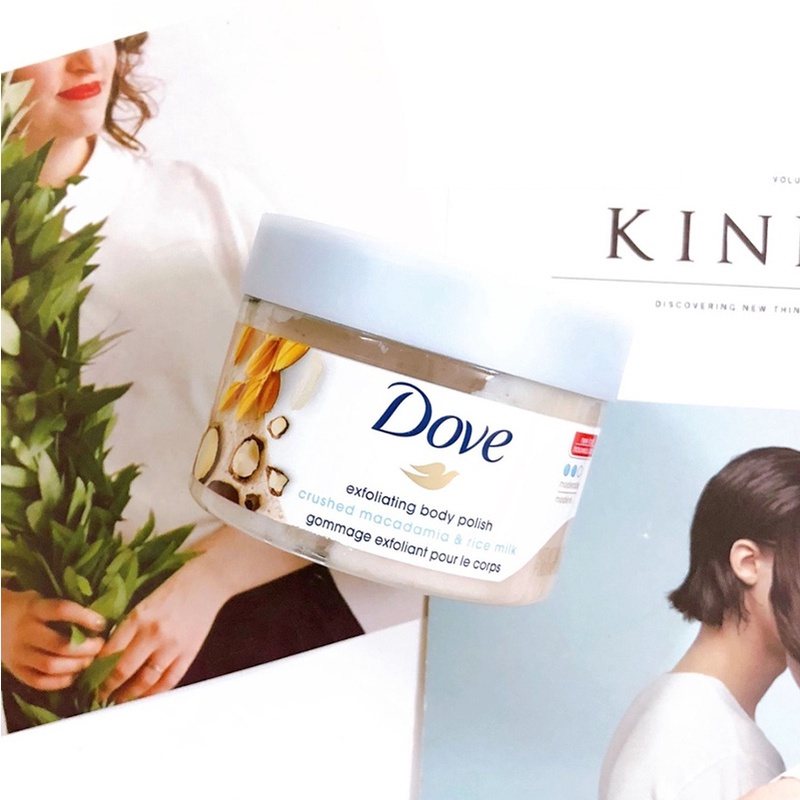 Tẩy Da Chết Body DOVE Exfoliating Body Bơ Hạt Mỡ