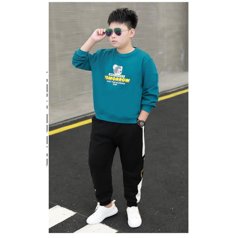 Set bộ quần áo thu đông cho bé trai 14-45kg  mẫu TOMO . Chất liệu đẹp, đường may kỹ. MA101