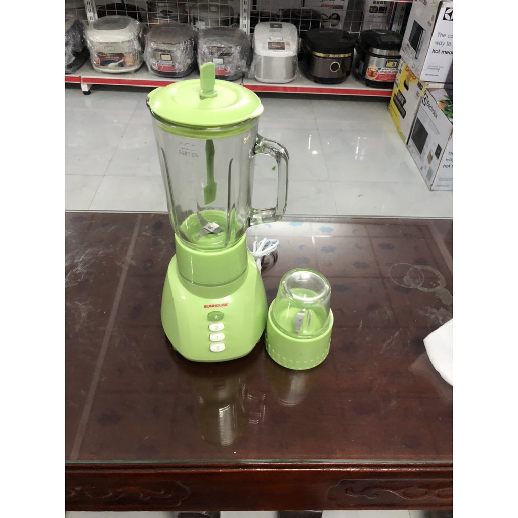 Máy xay sinh tố Sunhouse SHD 5112 Xanh cối thủy tinh - Hàng trưng bày