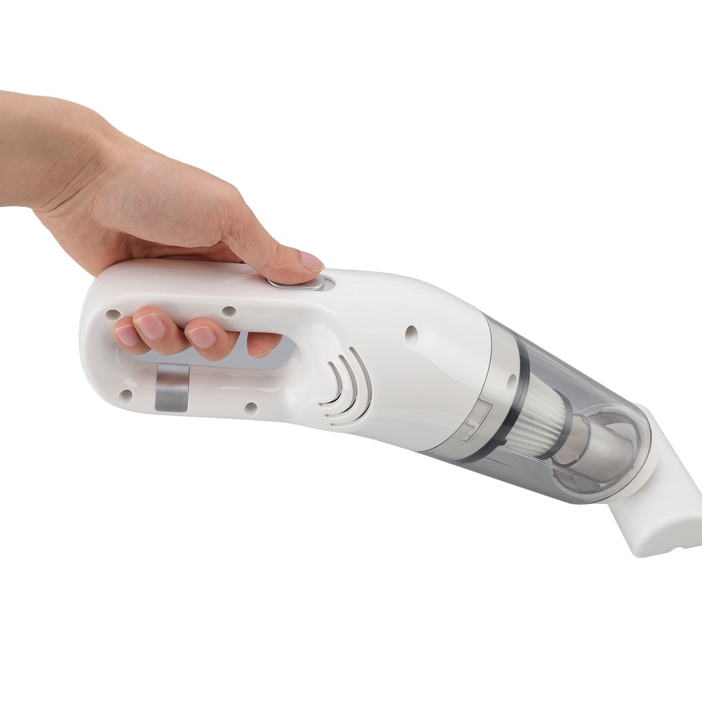 Máy hút bụi không dây cầm tay công suất 120W, cho sàn nhà/ô tô mẫu mới 2022 với bộ lọc có thể tháo rời màu trắng