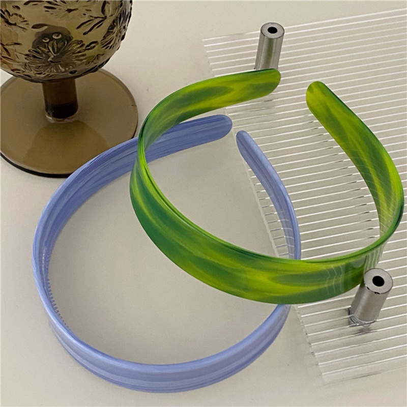 Băng Đô Cài Tóc Acetic Acid Màu Trơn Chống Trượt Thời Trang Cho Nữ