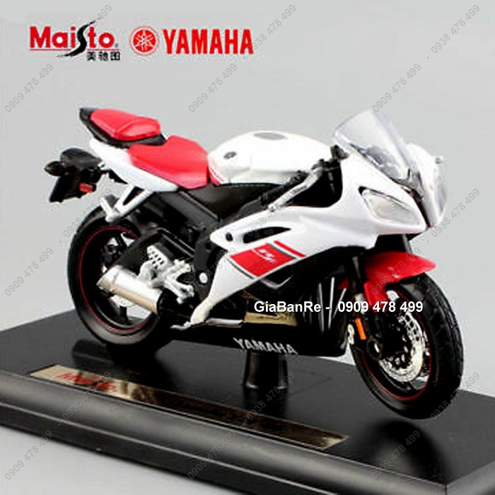 Xe Mô Hình Moto Yamaha YZF-R6 Tỉ Lệ 1:18  - Maisto - 8885