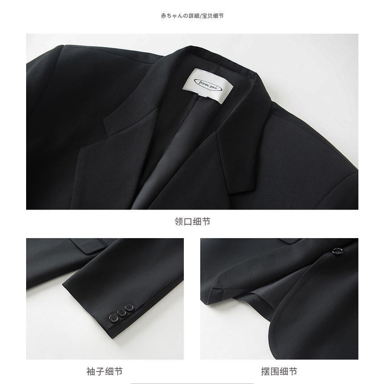 Áo khoác vest dáng rộng thời trang thanh lịch tinh tế cho nữ